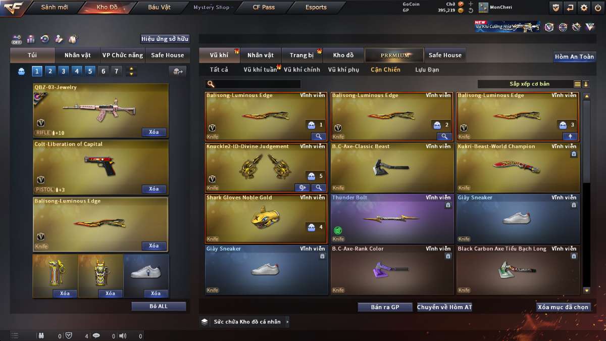 shop acc cf uy tin gia re